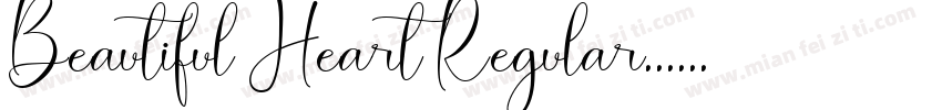 Beautiful Heart Regular字体转换